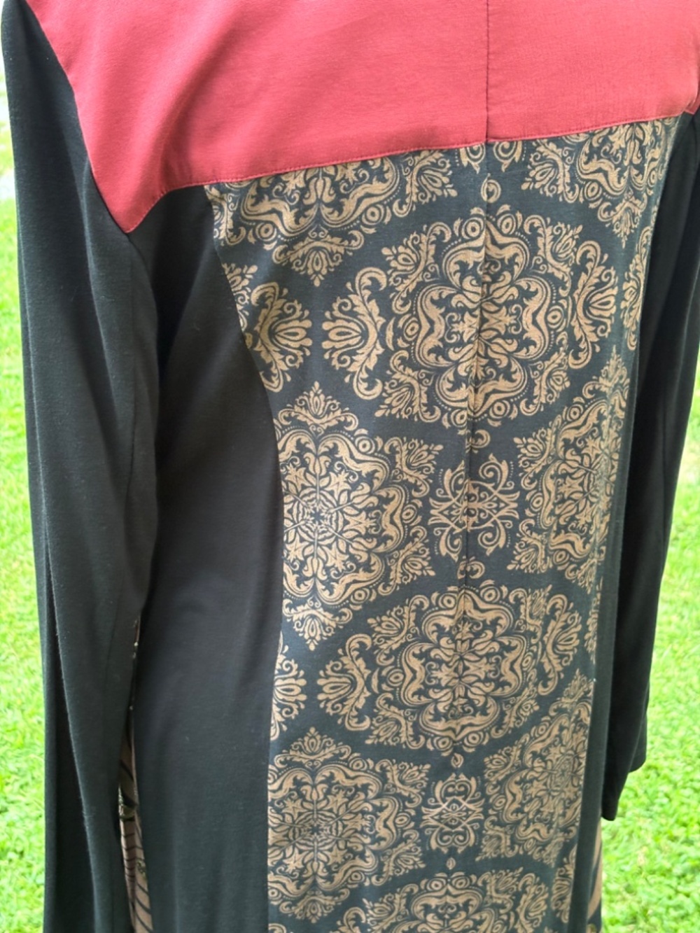 Soft Surroundings Artful Reverie Long Sleeve Maxi Dress, Size Small - Picture 4 of 9